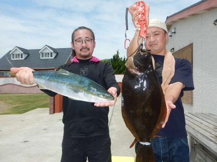 20240728 ワラサ＆ヒラメ釣れる　白浜渡船