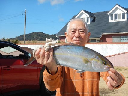 20250214 カンパチ　白浜渡船・ルアー・ジギング船魚拓号