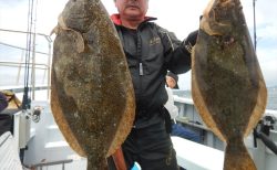 20250607　タイ・ヒラメ　白浜渡船・ルアー・ジギング船魚拓号
