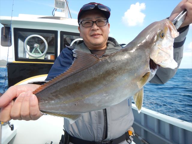 20251018 カンパチ、イシナギ、マダイetc 白浜渡船・ルアー・ジギング船魚拓号