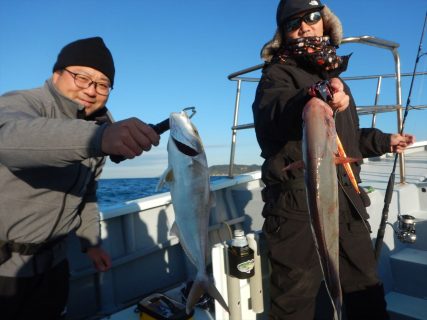20251206 カンパチ/アオハタ etc 白浜渡船・ルアー・ジギング船魚拓号