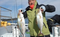 20260115　カンパチが絶好調　白浜渡船・ルアー・ジギング船魚拓号