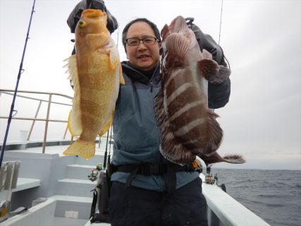 20260207 ヒラメ・マハタ・アオハタetc　白浜渡船・ルアー・ジギング船魚拓号