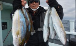 20260213 カンパチ釣れる　白浜渡船・ルアー・ジギング船魚拓号