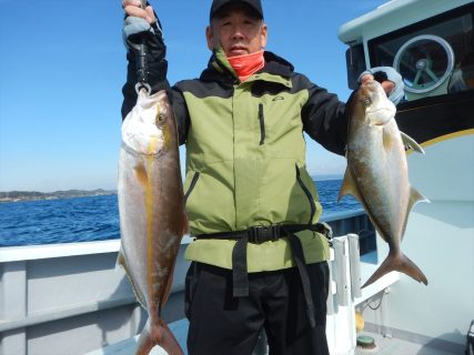 20260218　カンパチ&ヒラメ　白浜渡船・ルアー・ジギング船魚拓号