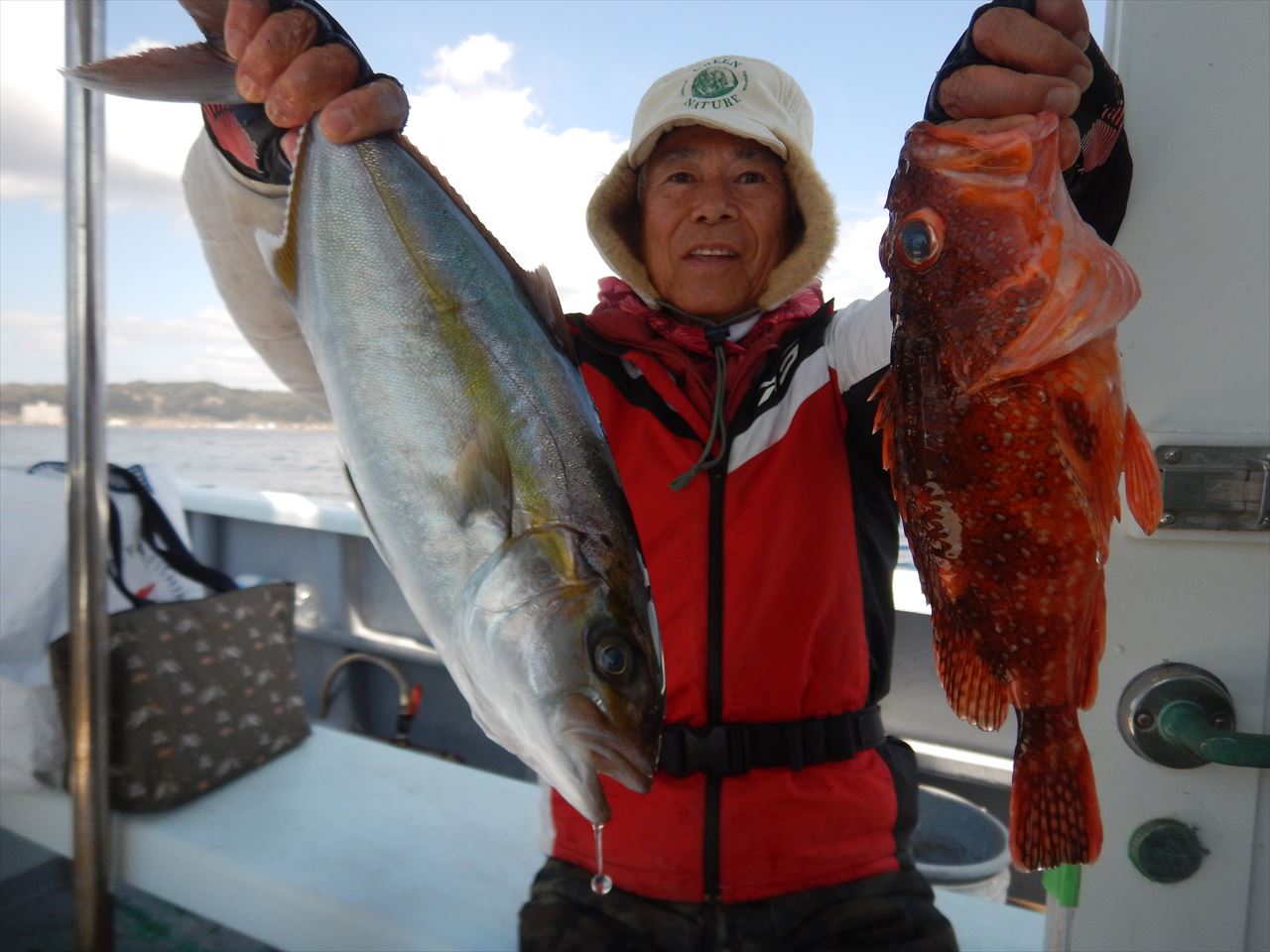 20260309 カンパチ/アオハタ etc 白浜渡船・ルアー・ジギング船魚拓号